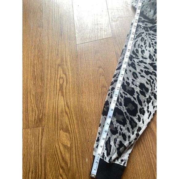 Grey & Black Animal Print Y2K Track Jacket - Picture 6 of 6